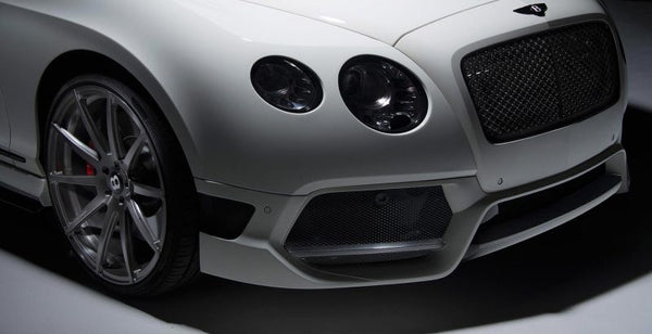 Vorsteiner Bently Continental GT BR-10RS Aero Front Bumper Front Spoiler Carbon Fiber PP 2x2 Glossy