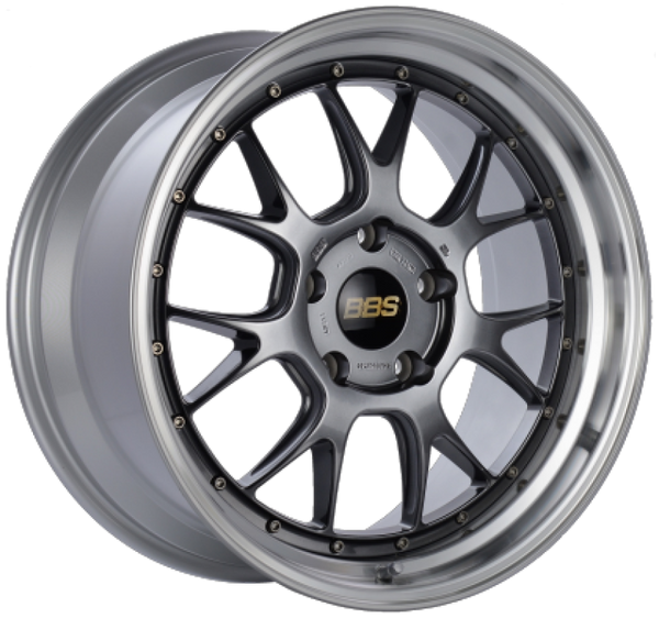 BBS LM-R 19x10 5x120 ET20 Diamond Black Center Diamond Cut Lip Wheel -82mm PFS/Clip Required