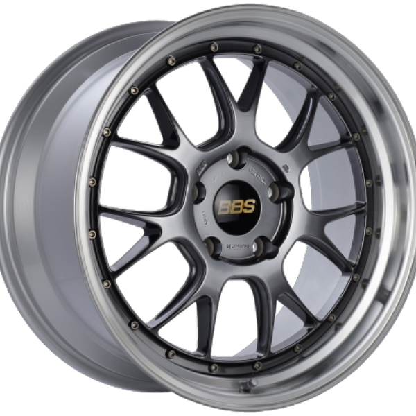 BBS LM-R 20x10 5x120 ET18 Diamond Black Center Diamond Cut Lip Wheel -82mm PFS/Clip Required