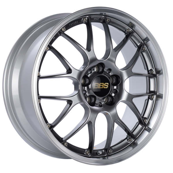 BBS RS-GT 20x8.5 5x114.3 ET38 Diamond Black Center Diamond Cut Lip Wheel -82mm PFS/Clip Required