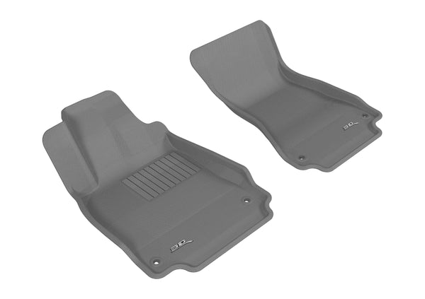 3D MAXpider 2012-2018 Audi A6/A7/S6/S7/RS7 Kagu 1st Row Floormat - Gray