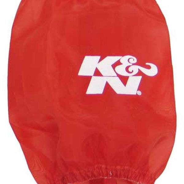 K&N Drycharger Air Filter Wrap Red 4.688in Base ID x 3.5in Top ID x 4.875in Height