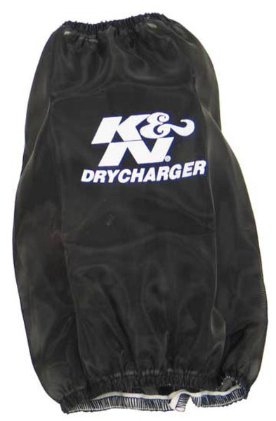 K&N Drycharger Round Tapered Air Filter Wrap - Black Open Top 6in Base ID / 4.5in Top ID / 8in H