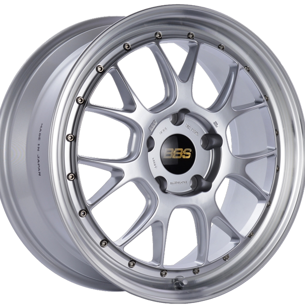 BBS LM-R 19x8.5 5x130 ET55 CB71.6 Diamond Silver Center Diamond Cut Lip Wheel