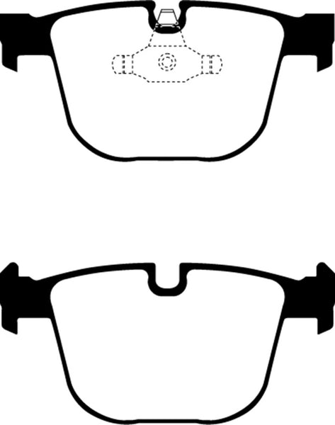 EBC 11-12 BMW 1M Coupe 3.0 Twin Turbo Greenstuff Rear Brake Pads