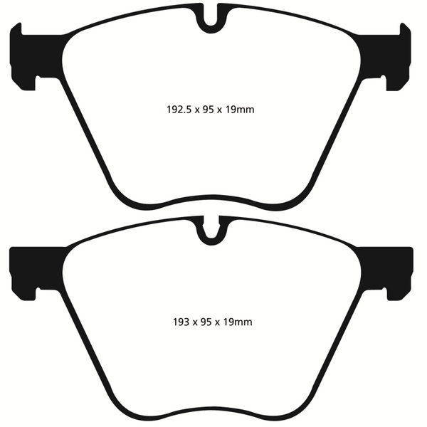 EBC 10-15 BMW X6 4.4 Twin Turbo Hybrid Redstuff Front Brake Pads