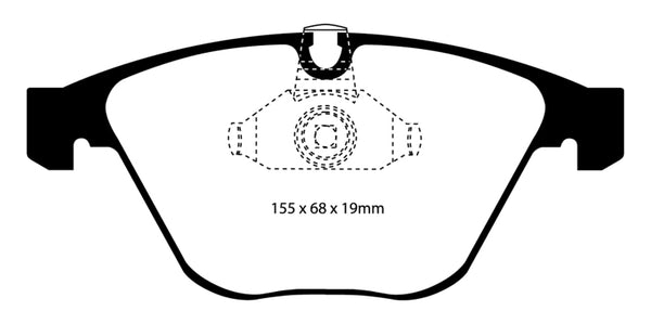 EBC 08-10 BMW M3 4.0 (E90) Bluestuff Front Brake Pads