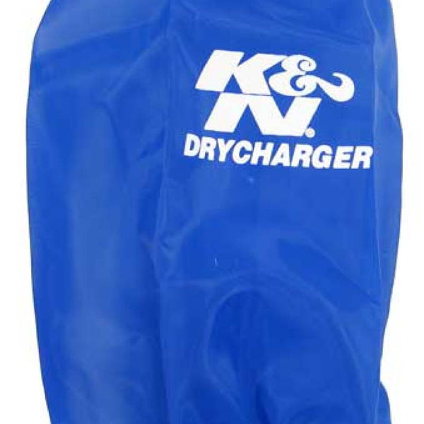 K&N Blue Drycharger Round Tapered Air Filter Wrap 5in Base 4in x Top  x 7.875in Height