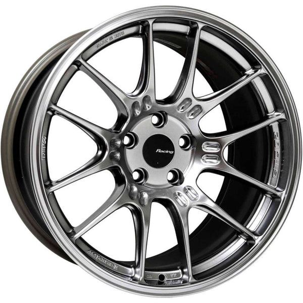 Enkei GTC02 17x8 4x100 42mm Offset 66.5mm Bore Hyper Silver Wheel