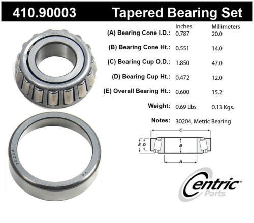 Centric Premium Tapered Bearing Cone - Front/Rear