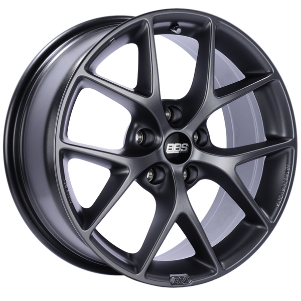 BBS SR 18x8 5x120 ET32 Satin Grey Wheel -82mm PFS/Clip Required