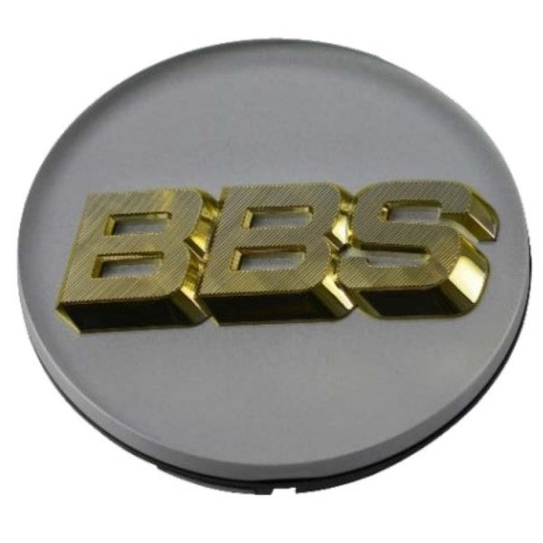 BBS Center Cap 70.6mm White/Gold (4-tab) (56.24.120)