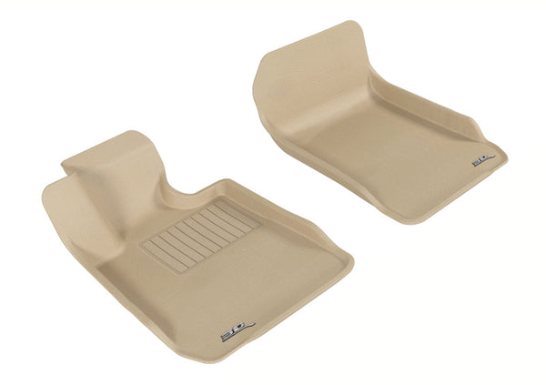 3D MAXpider 2006-2011 BMW 3 Series E90/E92 Kagu 1st Row Floormat - Tan