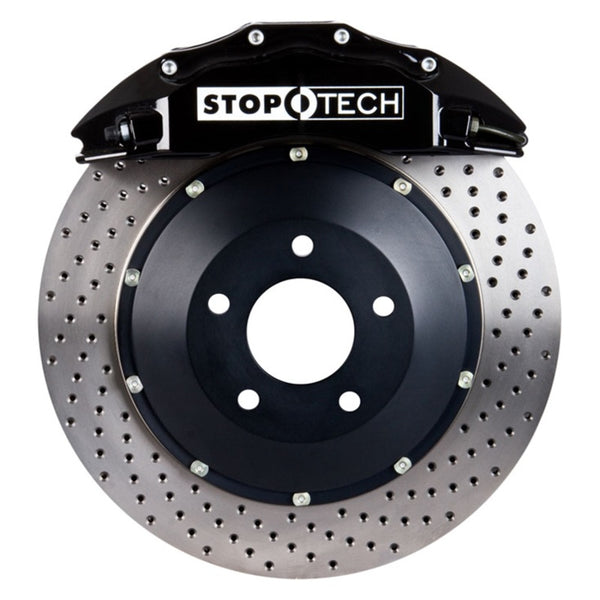 StopTech 12-13 Volkswagen Golf ST-60 Black Calipers 355x32mm Drilled Rotors Front Big Brake Kit