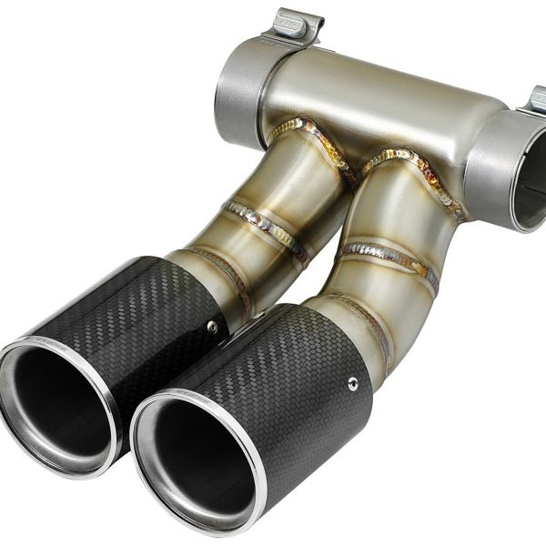 aFe Power 13-14 Porsche Cayman S / Boxster S Carbon Fiber Exhaust Tip Upgrade