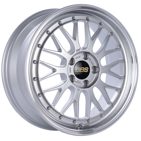 BBS LM 18x7.5 5x112 ET48 CB66.5 Diamond Silver Center Diamond Cut Lip Wheel