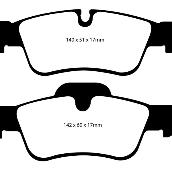 EBC 05-06 Mercedes-Benz G55 AMG 5.4 Supercharged Yellowstuff Rear Brake Pads