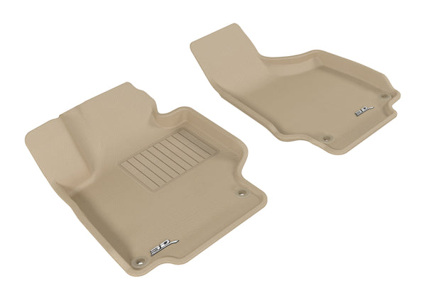 3D MAXpider 2008-2015 Audi TT/TTS Kagu 1st Row Floormat - Tan