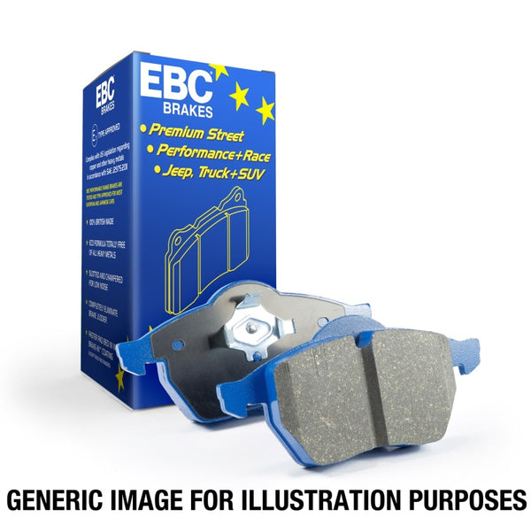 EBC 13-14 Audi RS7 4.0TT (w/Cast Iron Rotors & Trapezoid Weights) Bluestuff Front Brake Pads