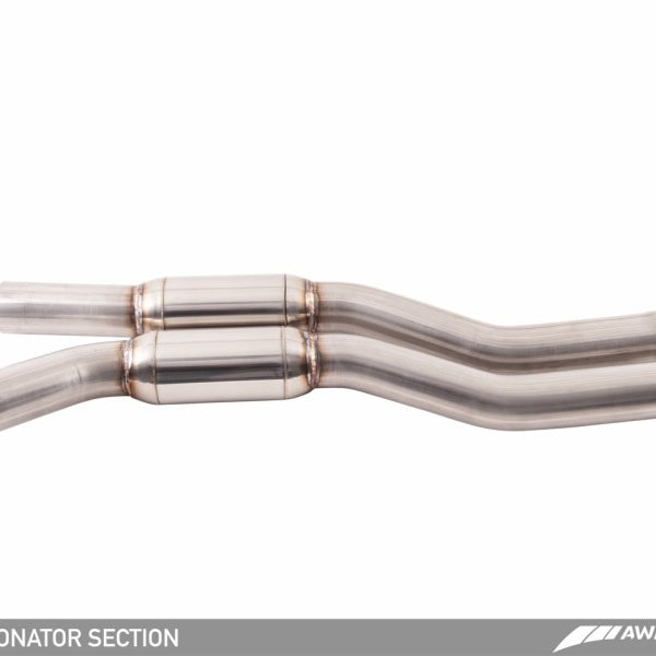 AWE Tuning BMW F8X M3/M4 Resonated Track Edition Exhaust - Chrome Silver Tips (90mm)