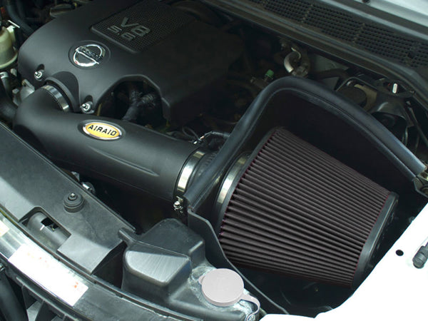 Airaid 04-13 Nissan Titan/Armada 5.6L MXP Intake System w/ Tube (Dry / Black Media)