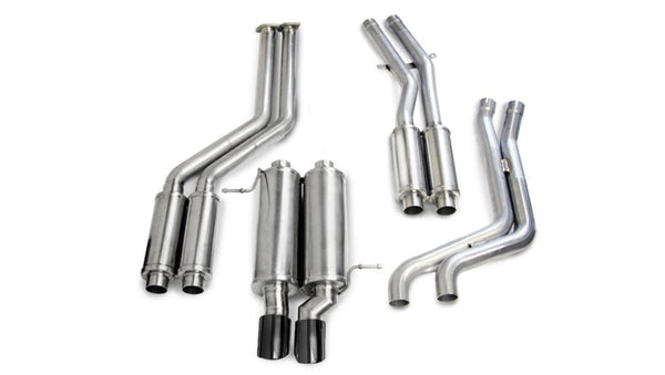 Corsa 99-06 BMW 325i/is Sedan E46 Black Sport Cat-Back Exhaust