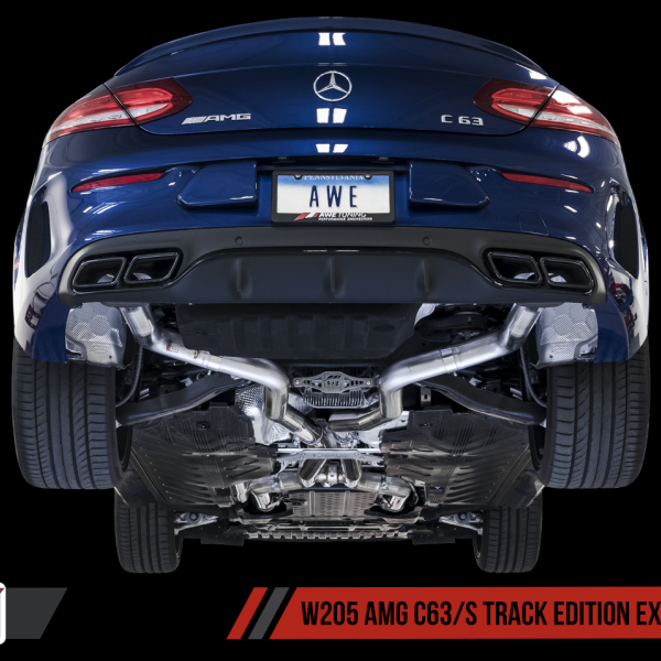 AWE Tuning Mercedes-Benz W205 AMG C63/S Coupe Track Edition Exhaust System (no tips)