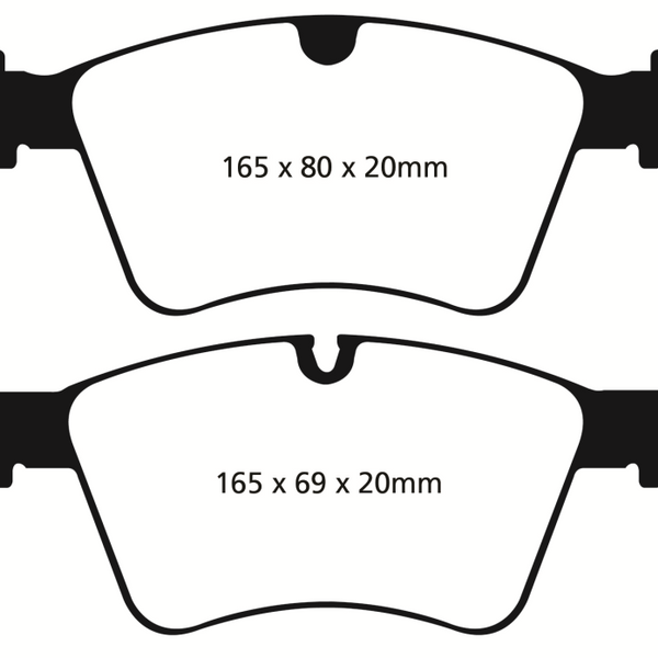 EBC 08-10 Mercedes-Benz GL320 3.0 TD (373mm Front Rotors) Greenstuff Front Brake Pads