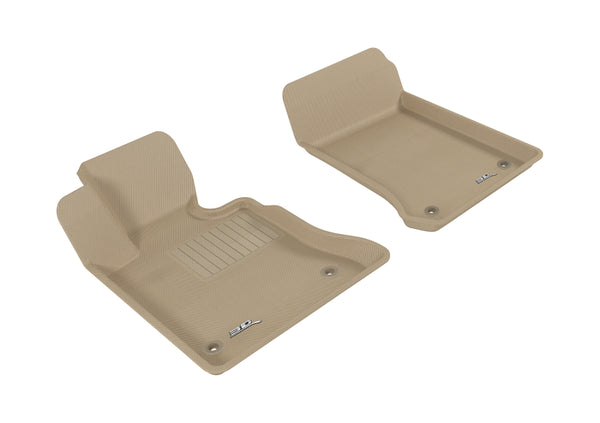 3D MAXpider 2013-2015 Mercedes-Benz GLK-Class X204 Kagu 1st Row Floormat - Tan