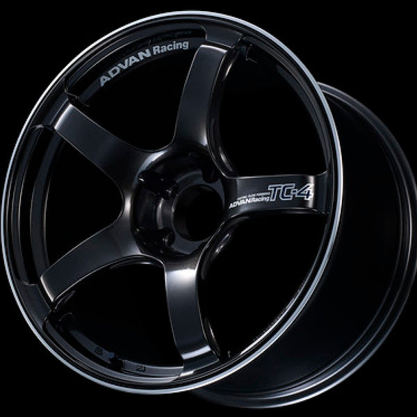 Advan TC4 16x5.5 +45 4-100 Black Gunmetallic & Ring Wheel