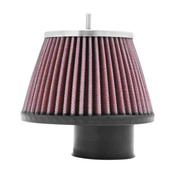 K&N Universal Air Filter 2in Flange ID x 5-3/16in Base OD x 3-1/2in Top OD w/Stud x 3-7/16in Height