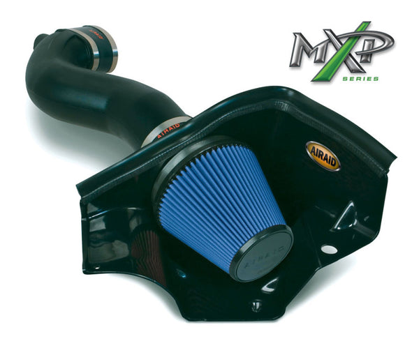 Airaid 11-14 Ford Mustang GT 5.0L Race Only (No MVT) MXP Intake System w/ Tube (Dry / Blue Media)