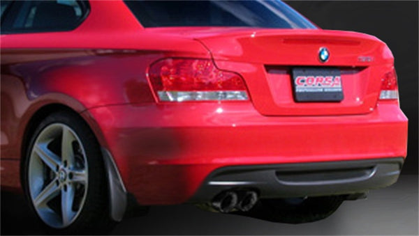 Corsa 08-10 BMW 135i Coupe E82 Black Sport Axle-Back Exhaust