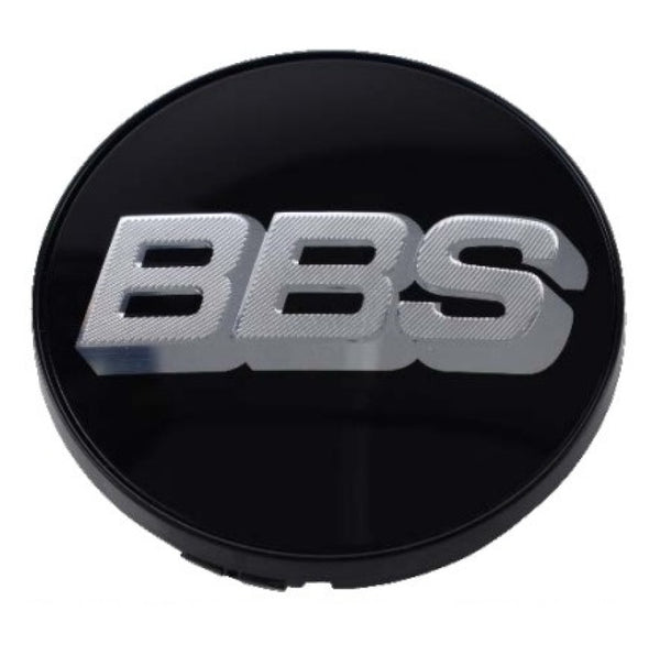 BBS Center Cap 70.6mm Black/Silver (5-tab)