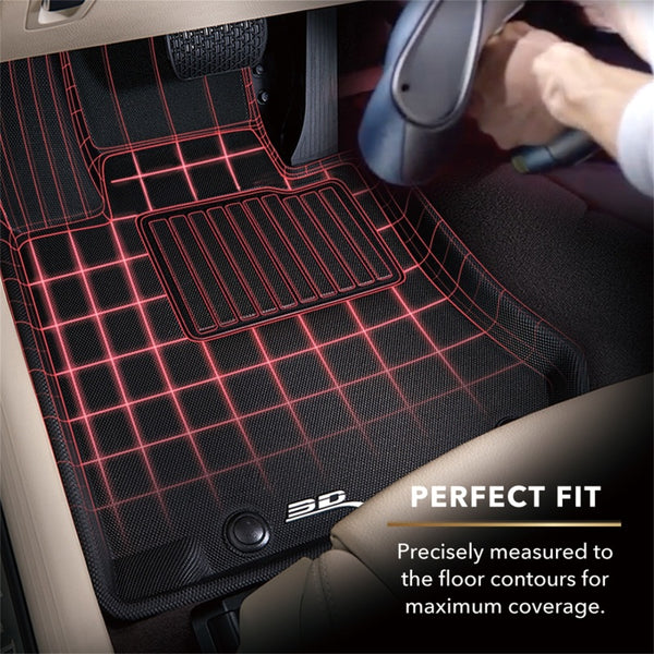 3D MAXpider 2014-2019 Mercedes-Benz S-Class W222 Kagu 1st Row Floormat - Gray