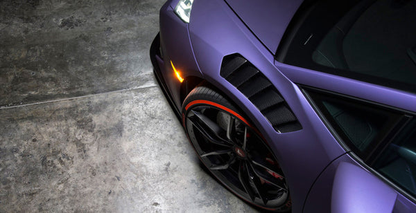 Vorsteiner Lamborghini Huracan Novara Edizione Aero Front Fenders w/ Integrated Vents & Sheilds CF