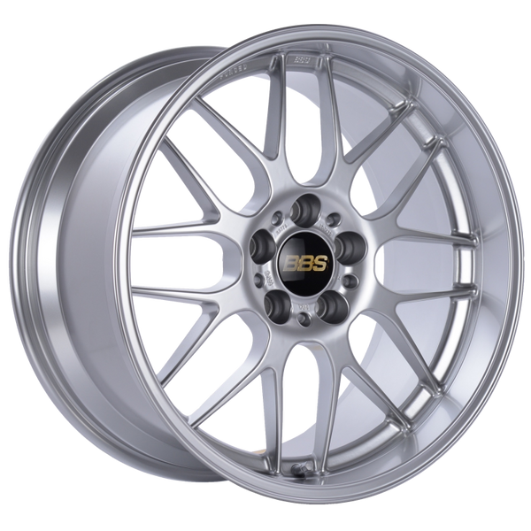 BBS RG-R 19x9.5 5x120 ET35 Diamond Silver Wheel -82mm PFS/Clip Required