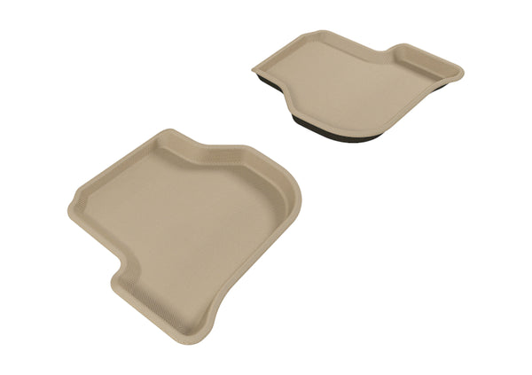 3D MAXpider 2005-2010 Volkswagen Jetta/Golf Kagu 2nd Row Floormats - Tan