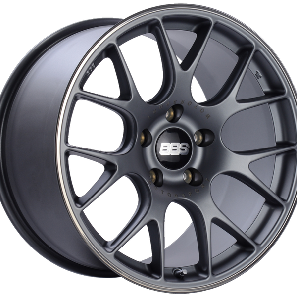 BBS CH-R 19x11 5x130 ET56 CB71.6 Satin Titanium Polished Rim Protector Wheel