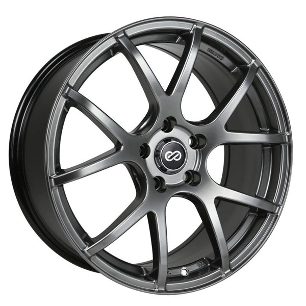 Enkei M52 17x7.5 45mm Offset 5x100 Bolt Pattern 72.6mm Bore Dia Hyper Black Wheel (MOQ 40)