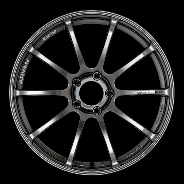 Advan RSII 17x8.0 +37 5-114.3 Racing Hyper Black Wheel