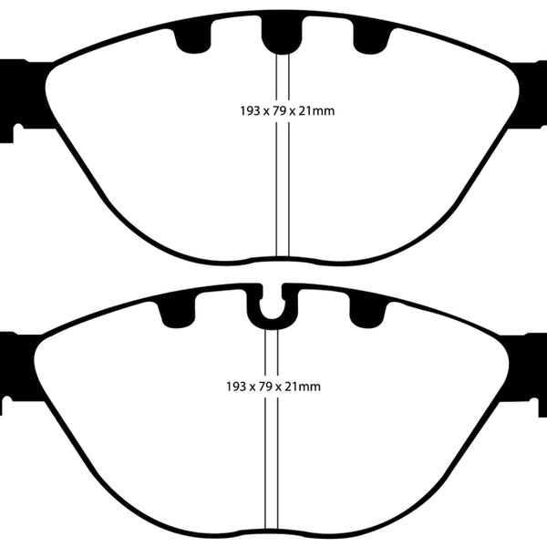 EBC 06-10 BMW M5 5.0 (E60) Bluestuff Front Brake Pads