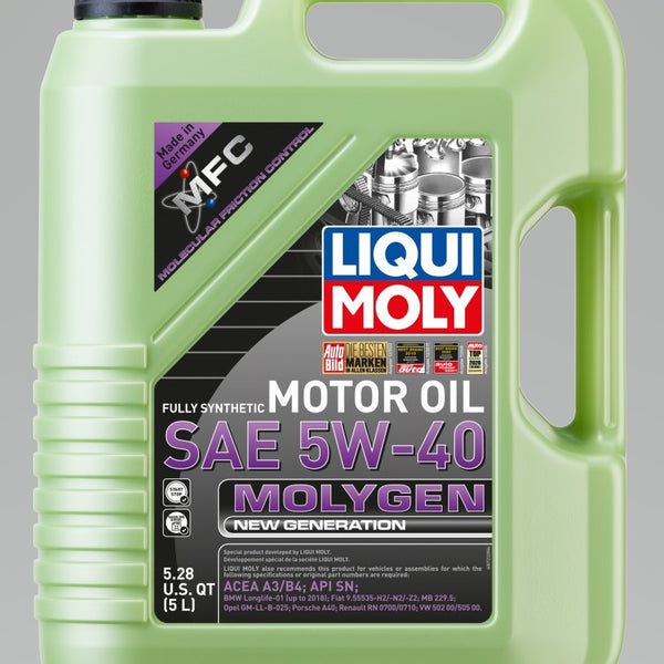 LIQUI MOLY 5L Molygen New Generation Motor Oil 5W-40