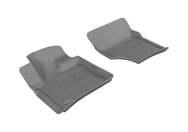 3D MAXpider 2007-2015 Audi Q7 Kagu 1st Row Floormat - Gray