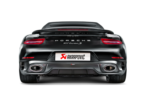 Akrapovic 14-15 Porsche 911 Turbo/Turbo S (991) Slip-On Line (Titanium) w/ Carbon Titanium Tips