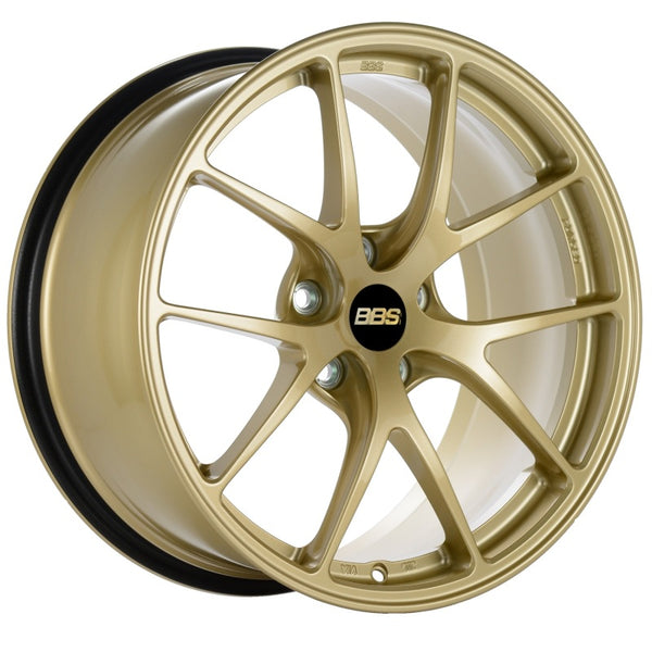 BBS RI-A 18x9 5x112 ET38 Gold Wheel -82mm PFS/Clip Required