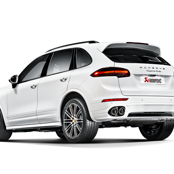 Akrapovic 15-17 Porsche Cayenne GTS (958 FL) Slip-On Line (Titanium) w/ Carbon Tips