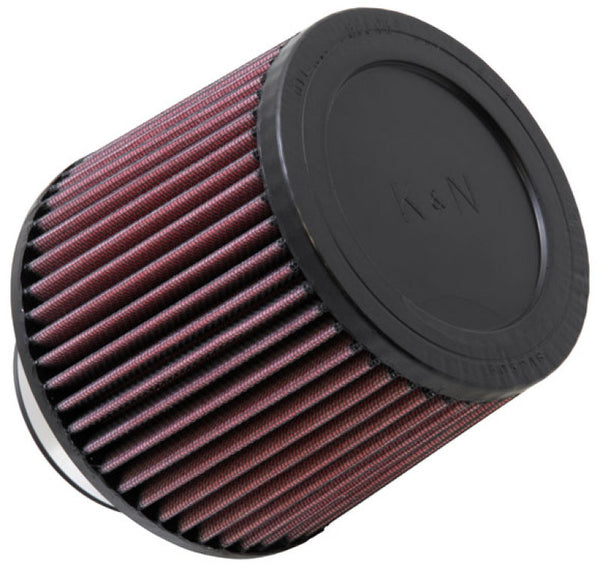 K&N Filter Universal Rubber Filter 3in Flange ID 6in Base OD 5.125in Top OD 5in Height