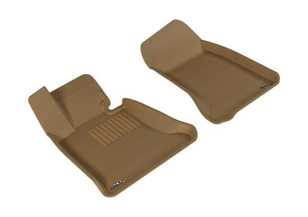 3D MAXpider 2004-2010 BMW 5 Series E60 Kagu 1st & 2nd Row Floormats - Gray