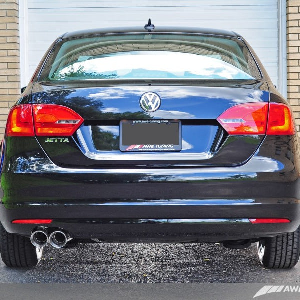 AWE Tuning MK6 Jetta TDI Touring Edition Exhaust - Silver Tips